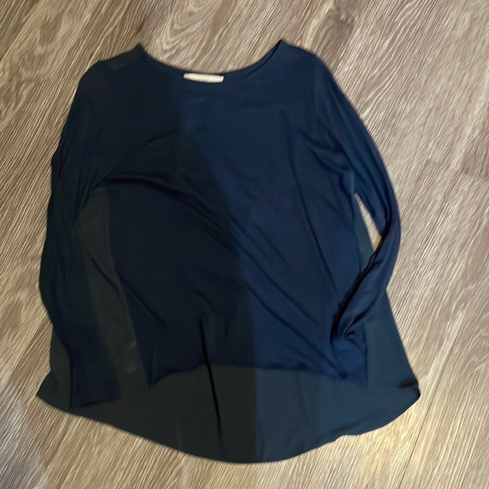 EUC mixed media tunic size s